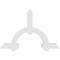 Ekena Millwork Ericson Architectural Grade PVC Gable Bracket, 48"W x 32"H x 2"D x 4"F, 16/12 Pitch GBP048X32X0204ERI00 - alternate 3